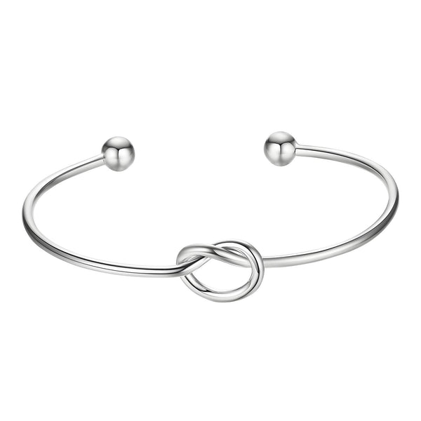 Reriti Intensity Stainless steel Love Knot Bangle Bracelet