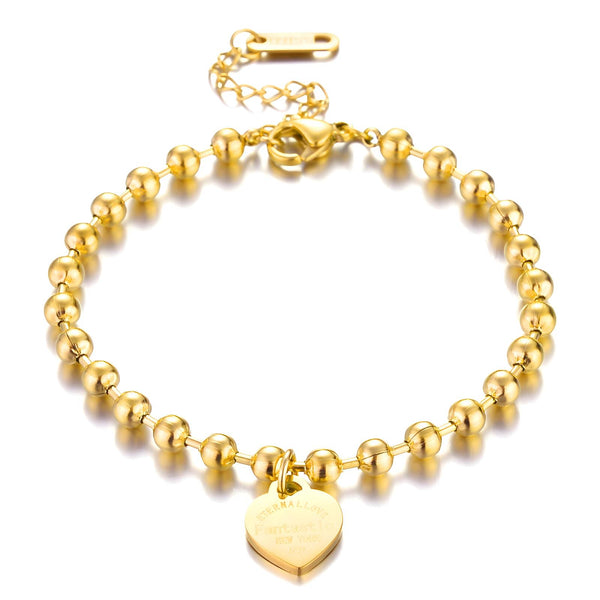 Reriti Intensity 18K gold plated Hearts Bracelet