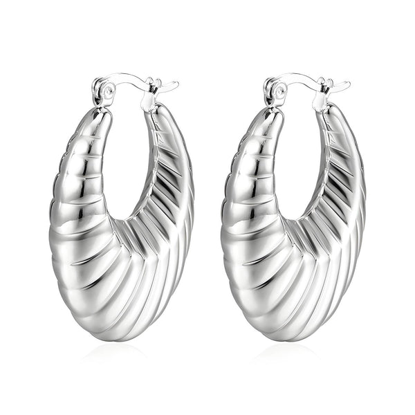 Reriti Intensity 18K gold plated Chunky Twisted Silver Earrings