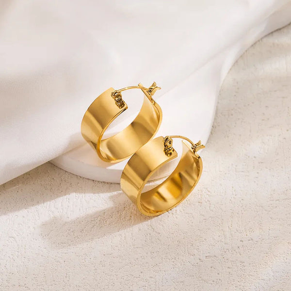 Reriti Flat Half Cuff Earrings - Gold