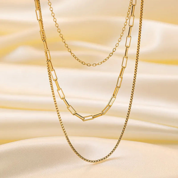 Reriti Simple Multi-Layer Chain - Gold