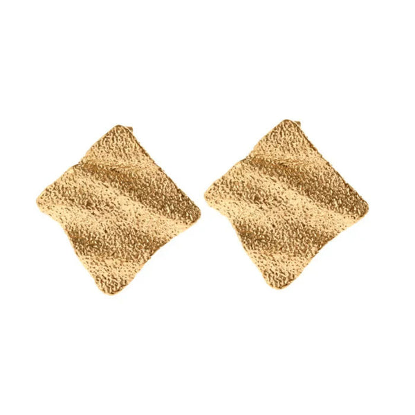 Reriti Sand Sweep Earrings - Gold