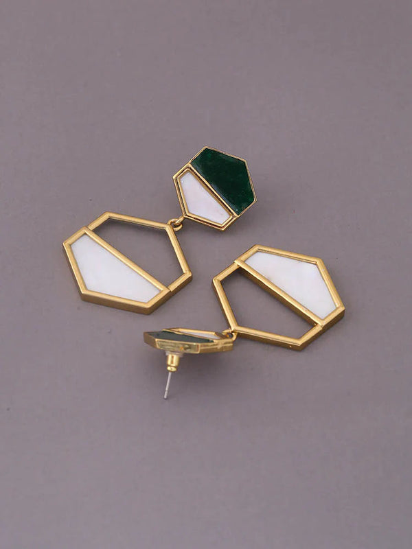 Reriti Emerald Dangler Earrings